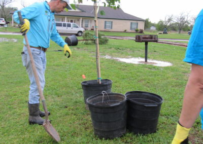 CenterPoint Energy Volunteers Plant Trees at Harbor Campus 4