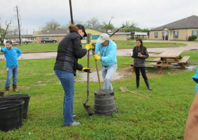 CenterPoint Energy Volunteers Plant Trees at Harbor Campus 6
