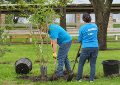 CenterPoint Energy Volunteers Plant Trees at Harbor Campus 23