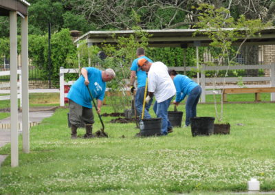 CenterPoint Energy Volunteers Plant Trees at Harbor Campus 35