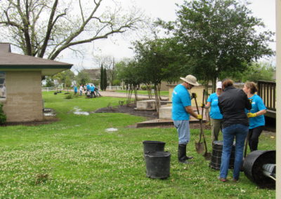 CenterPoint Energy Volunteers Plant Trees at Harbor Campus 38